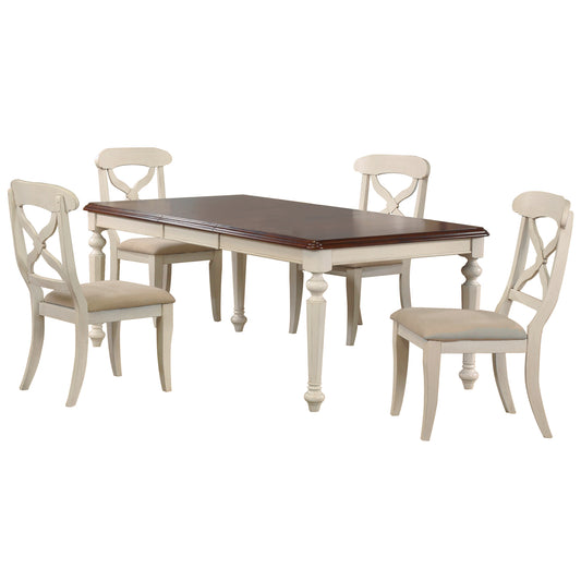 Sunset Trading Andrews 5 Piece 58-76" Rectangular Butterfly Extendable Dining Set