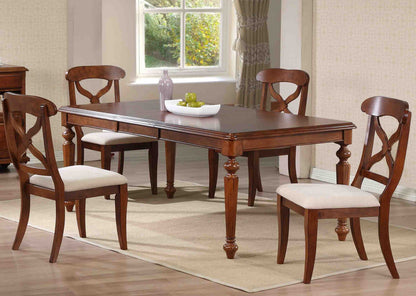 Sunset Trading Andrews 5 Piece 58-76" Rectangular Butterfly Extendable Dining Set