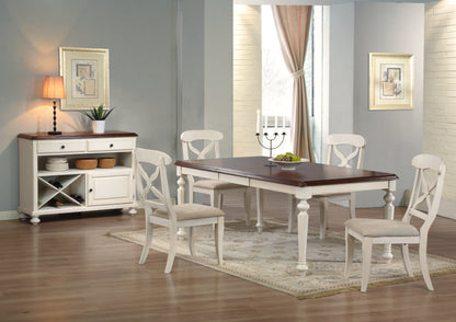 Sunset Trading Andrews 6 Piece 58-76" Rectangular Butterfly Extendable Dining Set