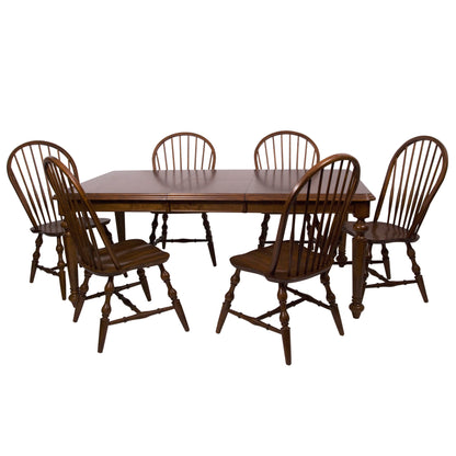 Sunset Trading Andrews 7 Piece 58-76" Rectangular Extendable Dining Set