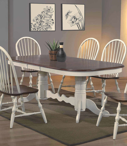 Sunset Trading Andrews 96" Oval Double Pedestal Extendable Butterfly Leaf Dining Table