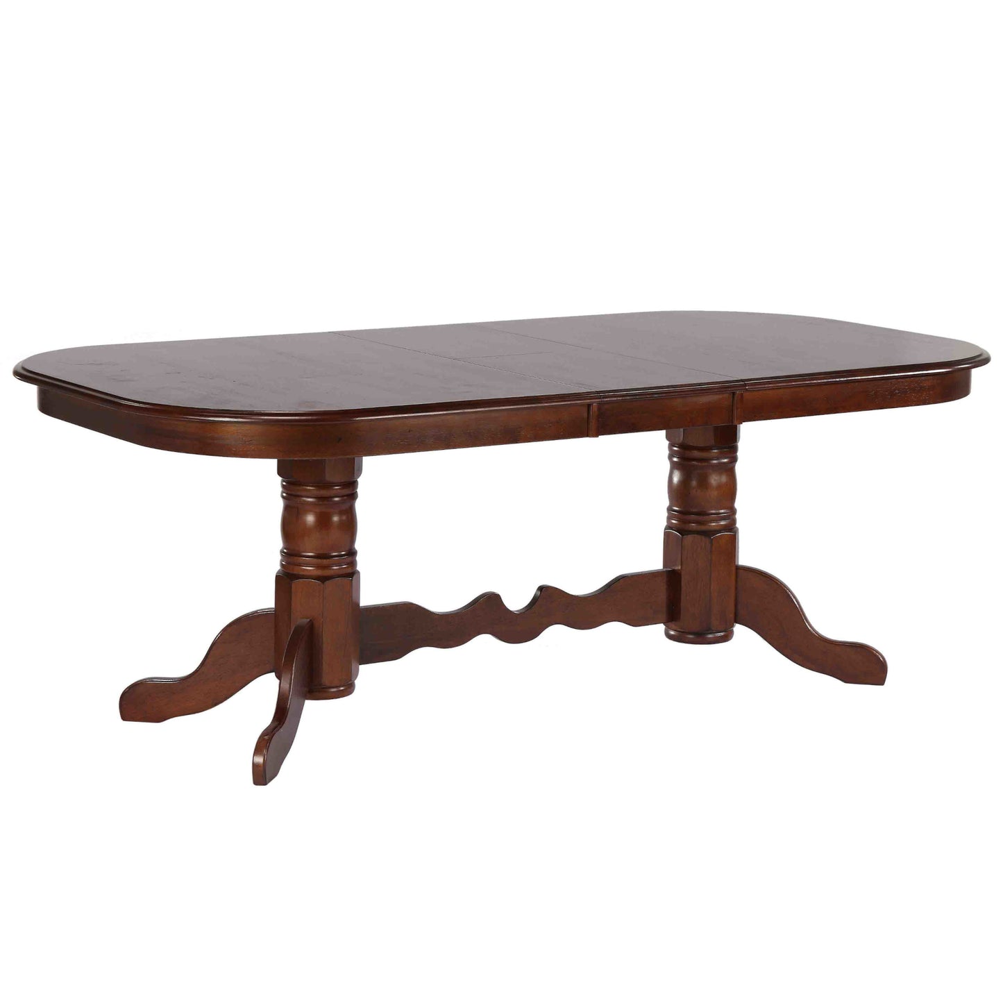 Sunset Trading Andrews 96" Oval Double Pedestal Butterfly Extendable Dining Table