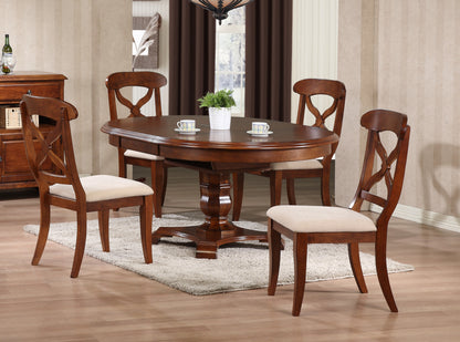 Sunset Trading Andrews 5 Piece 48" Round or 66" Oval Extendable Dining Set 