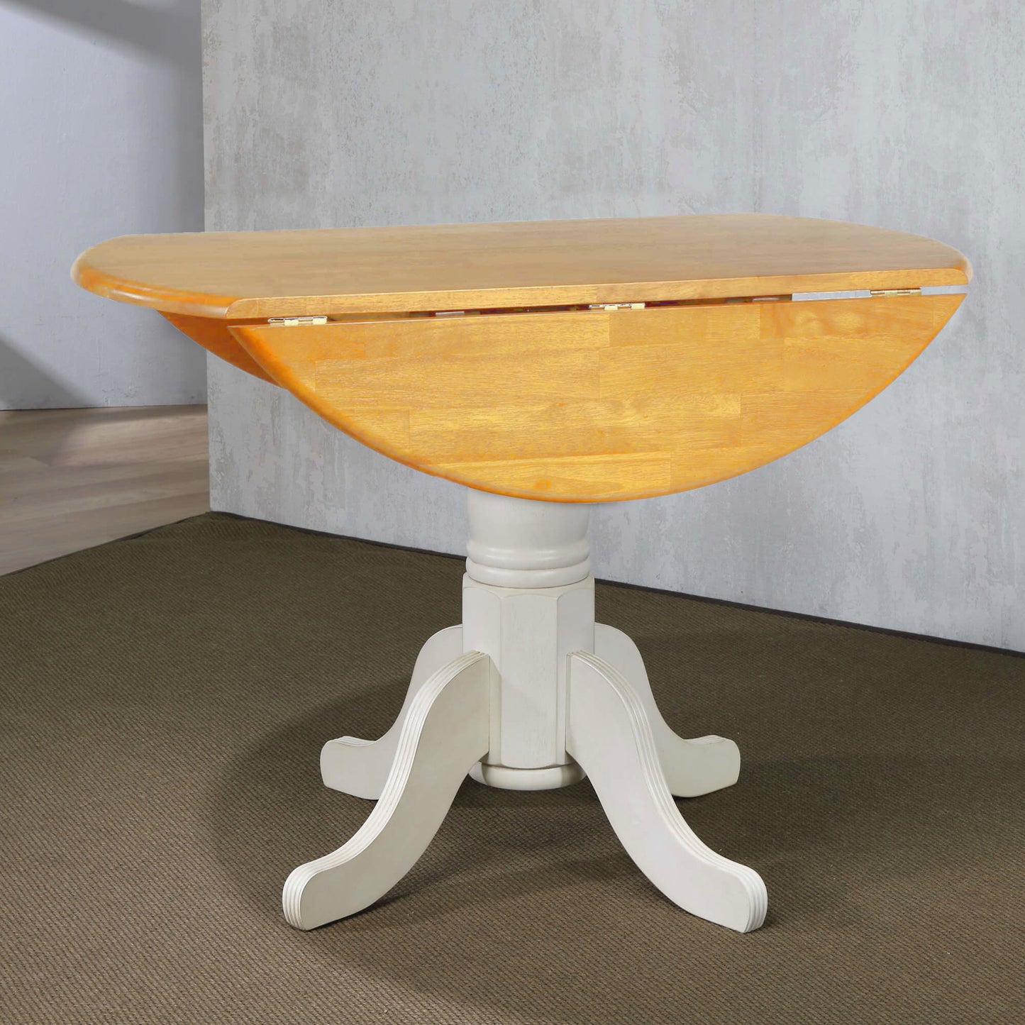 Sunset Trading Oakley Selections 42" Round Extendable Drop Leaf Table