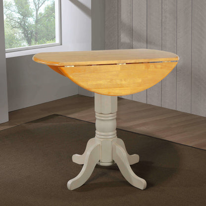 Sunset Trading Oakley Selections 42" Round Extendable Drop Leaf Counter Height Pub Table