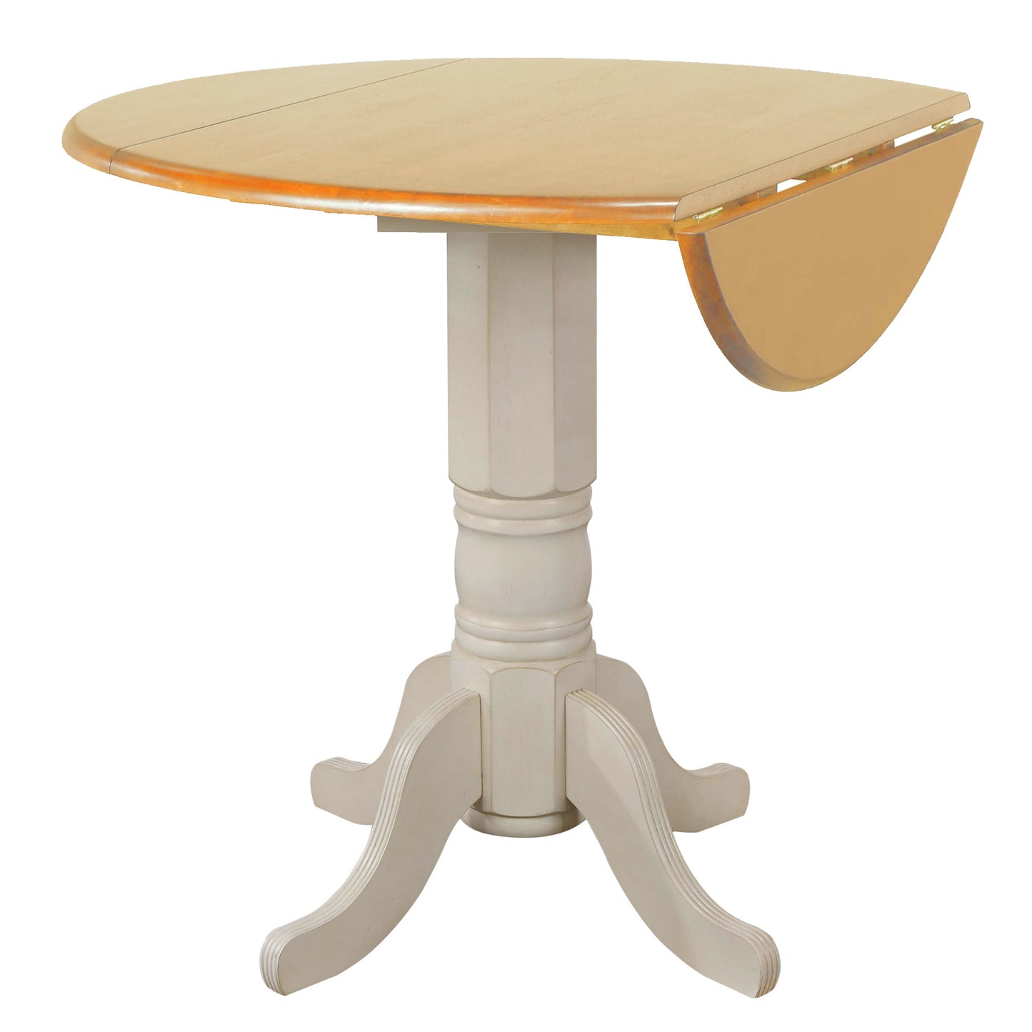 Sunset Trading Oakley Selections 42" Round Extendable Drop Leaf Counter Height Pub Table