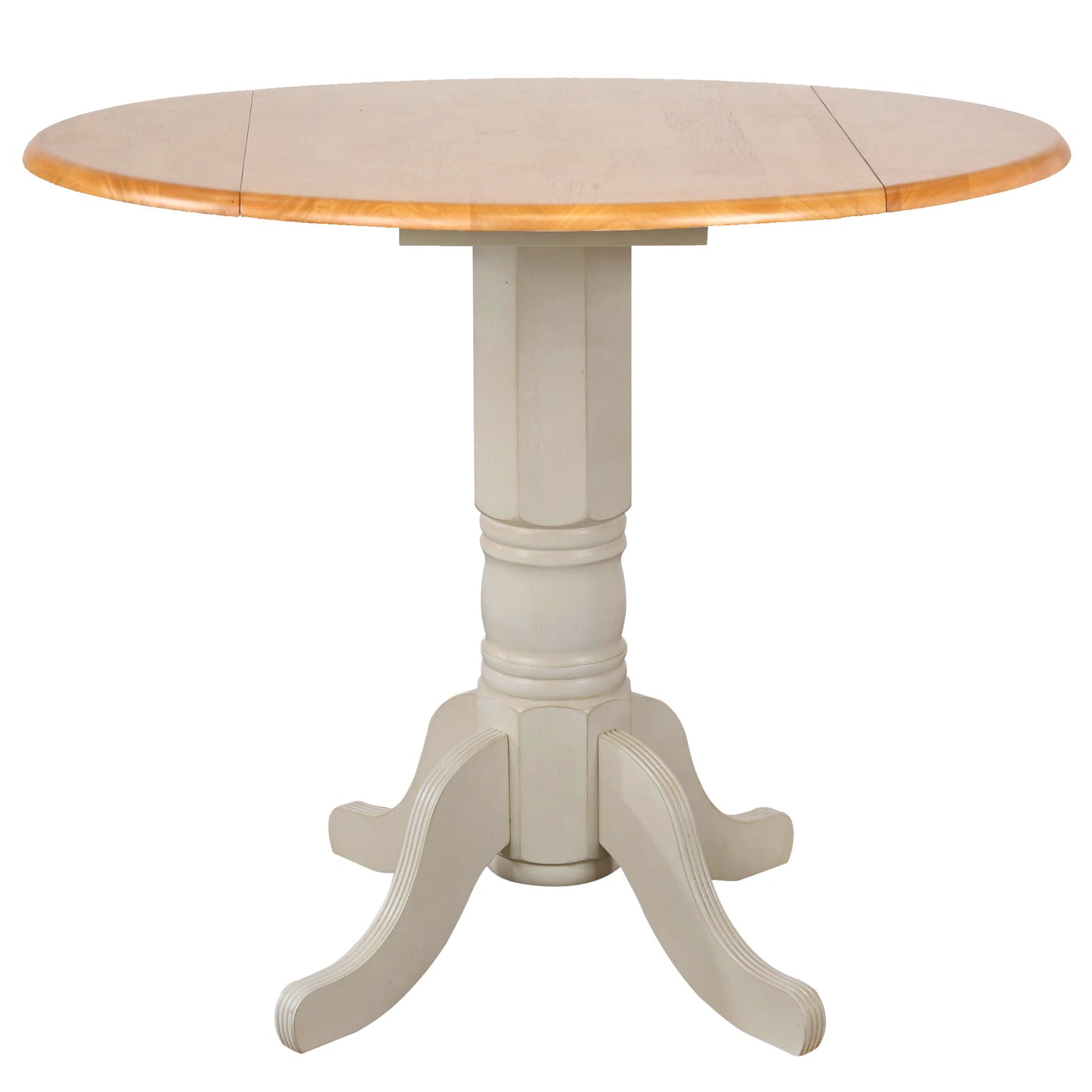 Sunset Trading Oakley Selections 42" Round Extendable Drop Leaf Counter Height Pub Table