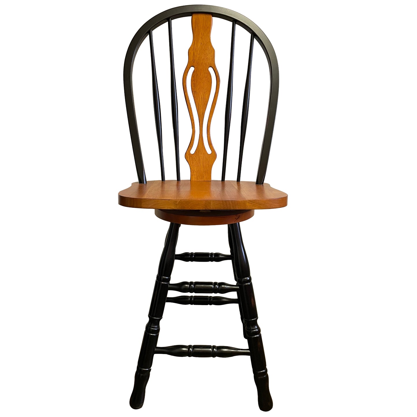 Sunset Trading Black Cherry Selections 24" Keyhole Windsor Barstool