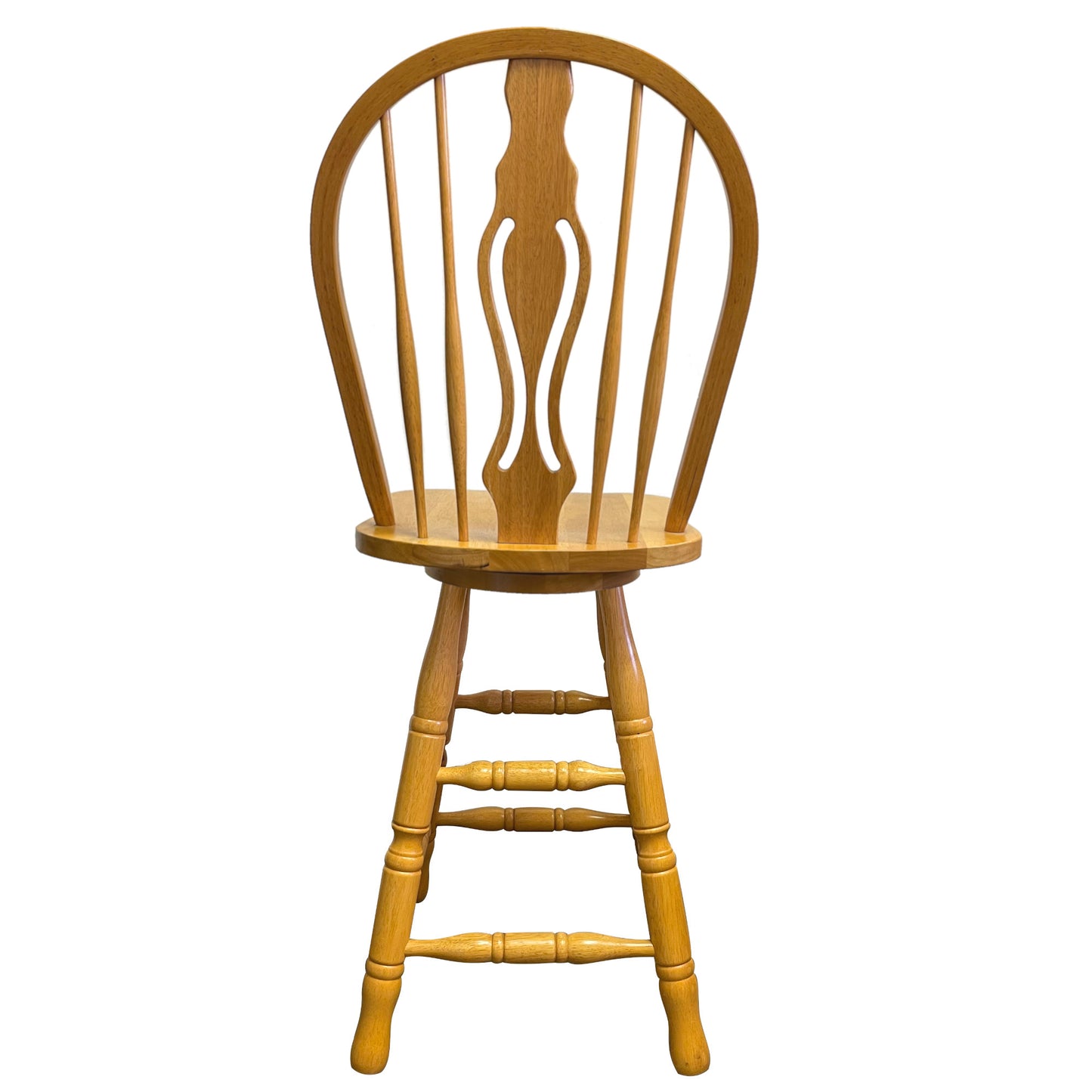 Sunset Trading Oak Selections 24" Keyhole Windsor Barstool