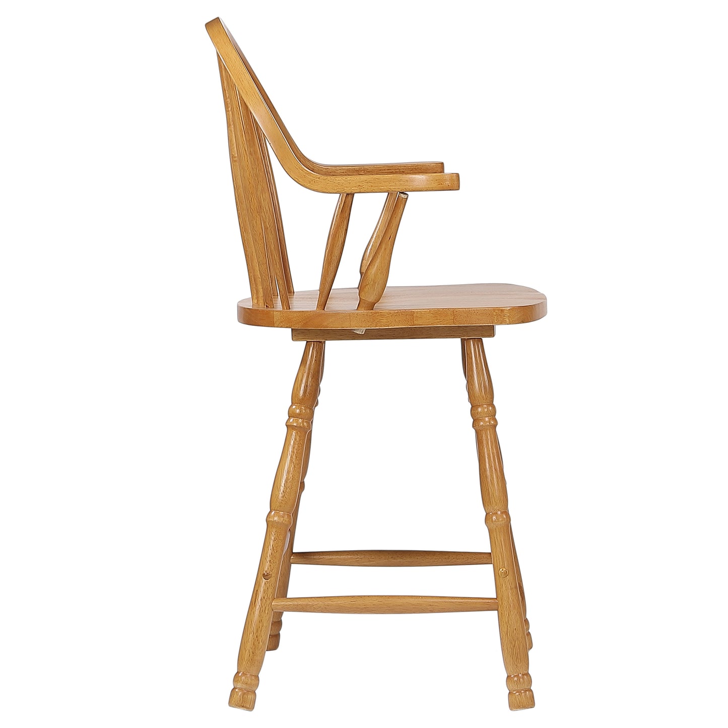 Sunset Trading Oak Selections 24" Windsor Barstool with Arms