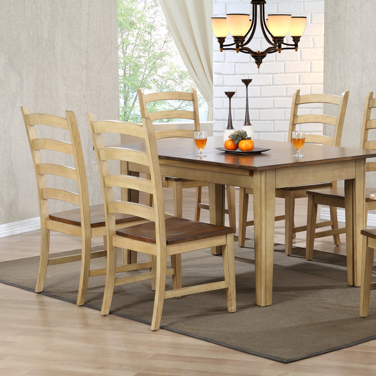 Sunset Trading Brook Ladder Back Dining Chair