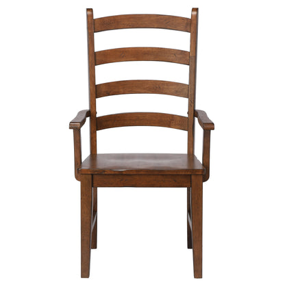 Sunset Trading Simply Brook Ladder Back Dining Chair with Arms