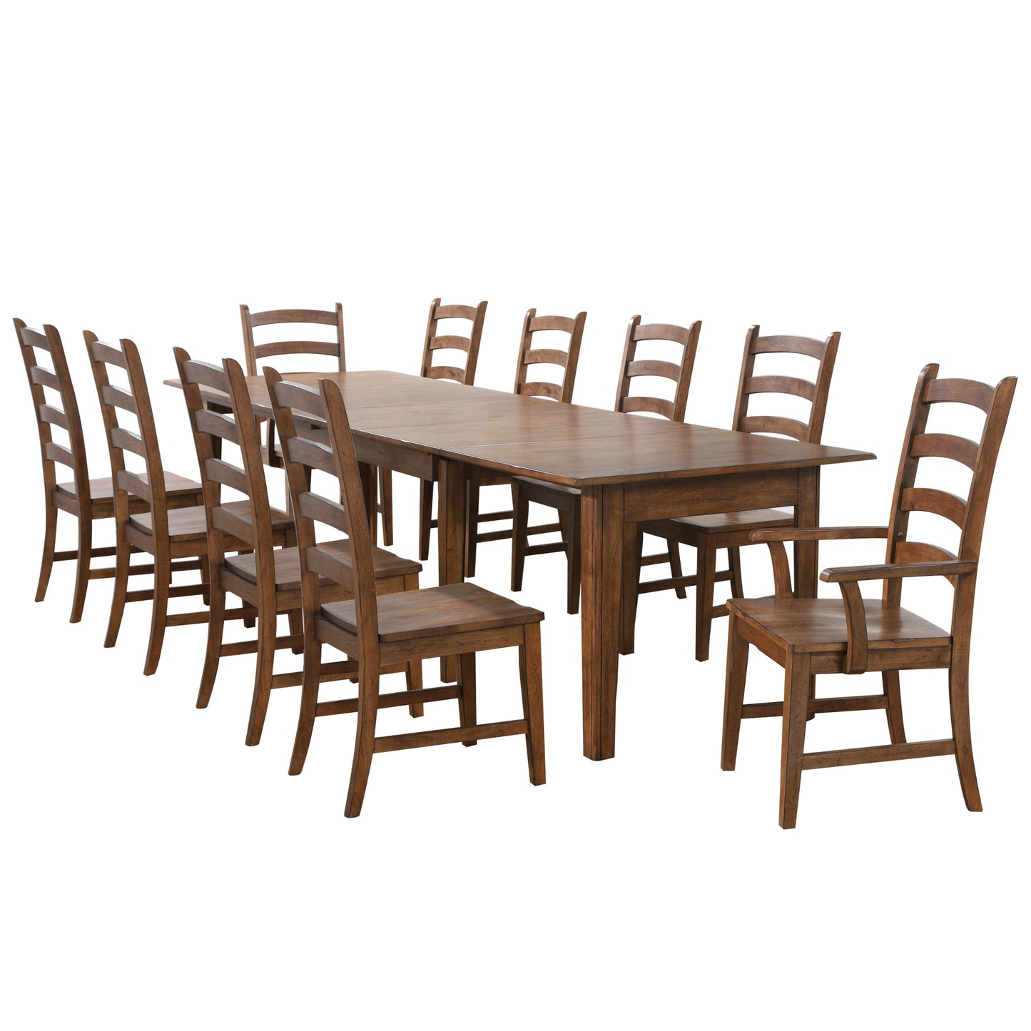 Sunset Trading Simply Brook 11 Piece 134" Rectangular Extendable Table Dining Set