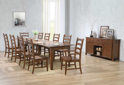 Sunset Trading Simply Brook 12 Piece 134" Rectangular Extendable Table Dining Set