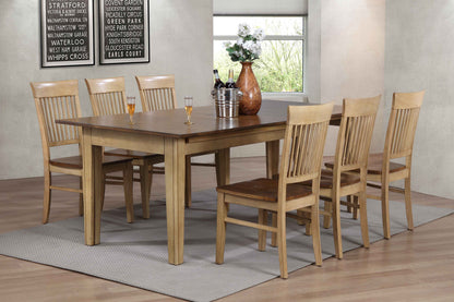 Sunset Trading Brook 7 Piece 134" Rectangular Extendable Dining Table