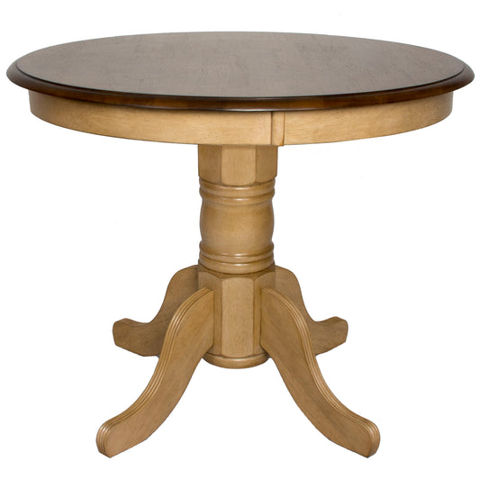 Sunset Trading Brook Round 36" Pedestal Dining Table