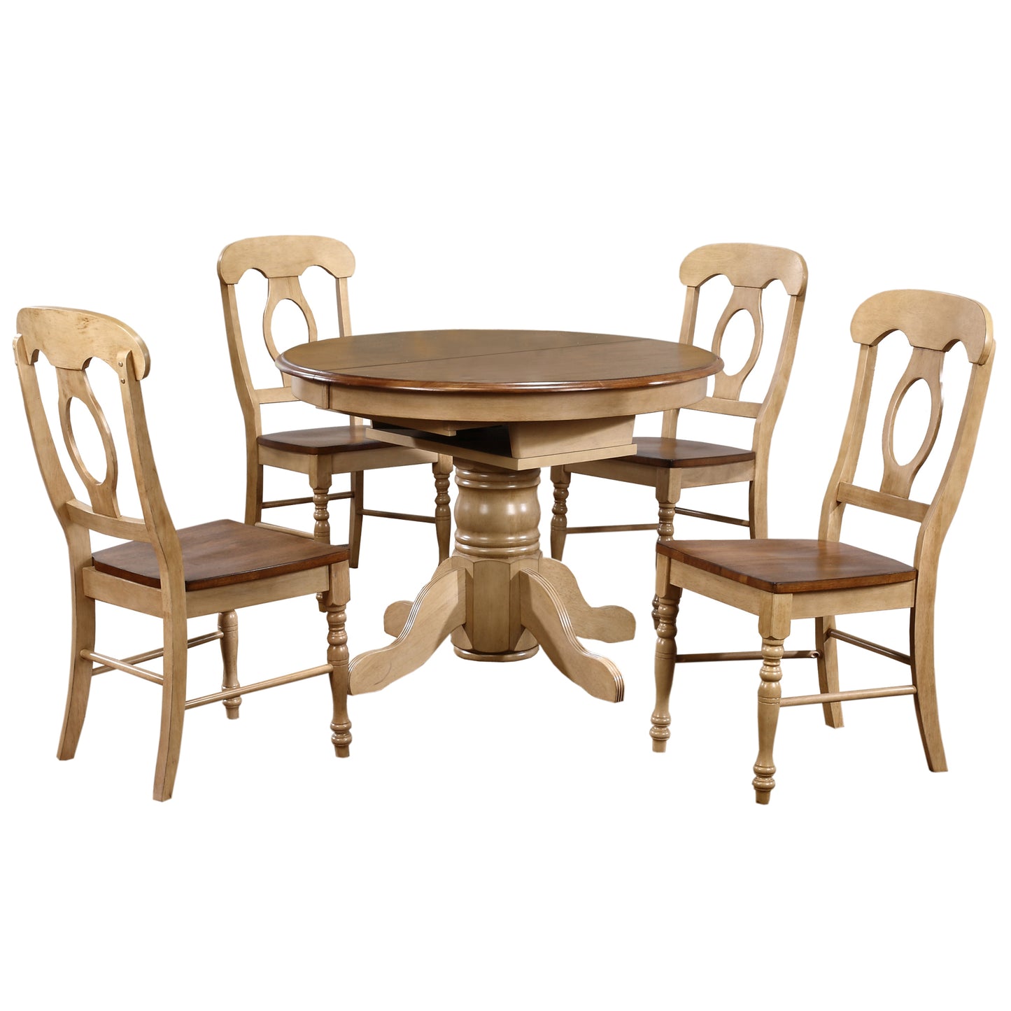 Sunset Trading Brook 5 Piece 42" Round or 60" Oval Extendable Dining Set