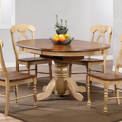 Sunset Trading Brook 42" Round or 60" Oval Extendable Butterfly Dining Table