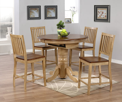 Sunset Trading Brook 5 Piece 42" Round or 60" Oval Extendable Dining Set