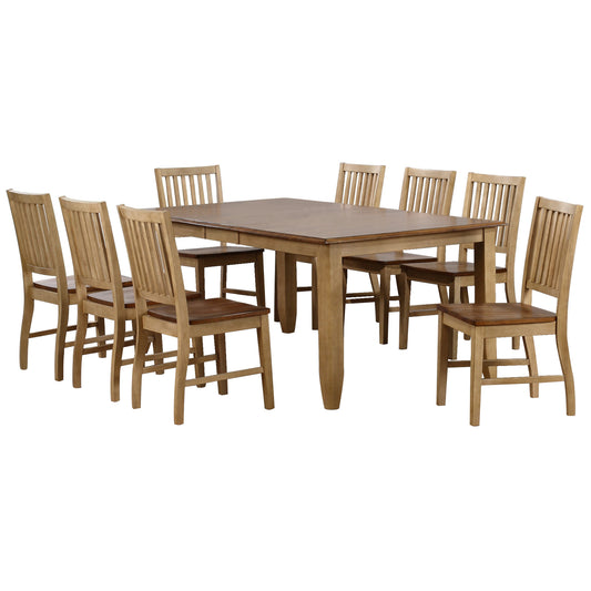 Sunset Trading Brook 9 Piece 72" Rectangular Extendable Table Dining Set