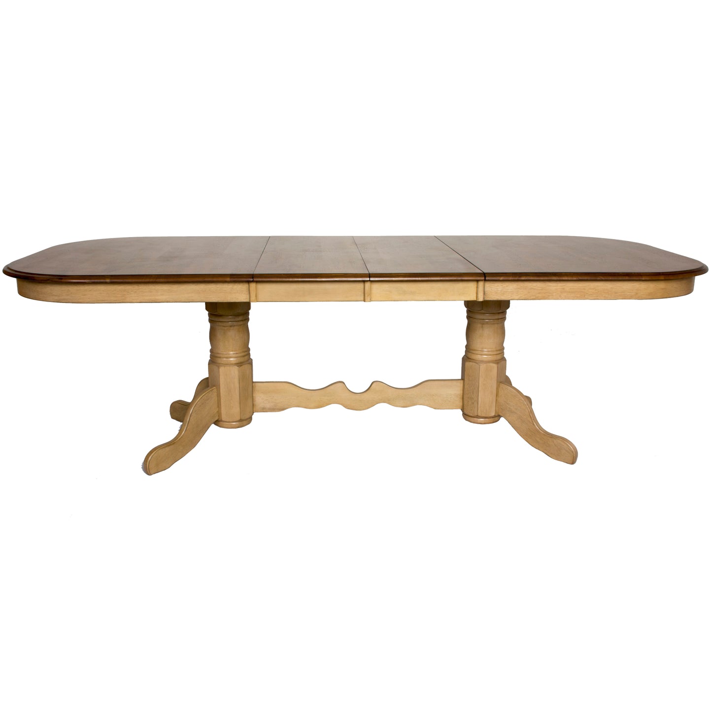 Sunset Trading Brook 96" Oval Double Pedestal Extendable Dining Table