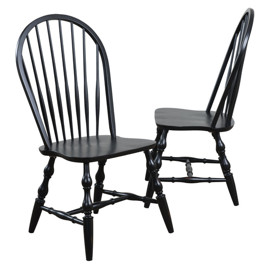 Sunset Trading Black Cherry Selections Windsor Spindleback Dining Chair