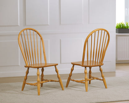 Sunset Trading Oak Selections Windsor Spindleback Dining Chair