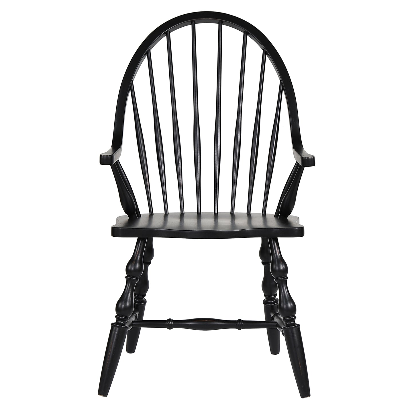 Sunset Trading Black Cherry Selections Windsor Spindleback Dining Chair with Arms