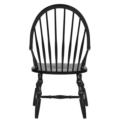 Sunset Trading Black Cherry Selections Windsor Spindleback Dining Chair with Arms