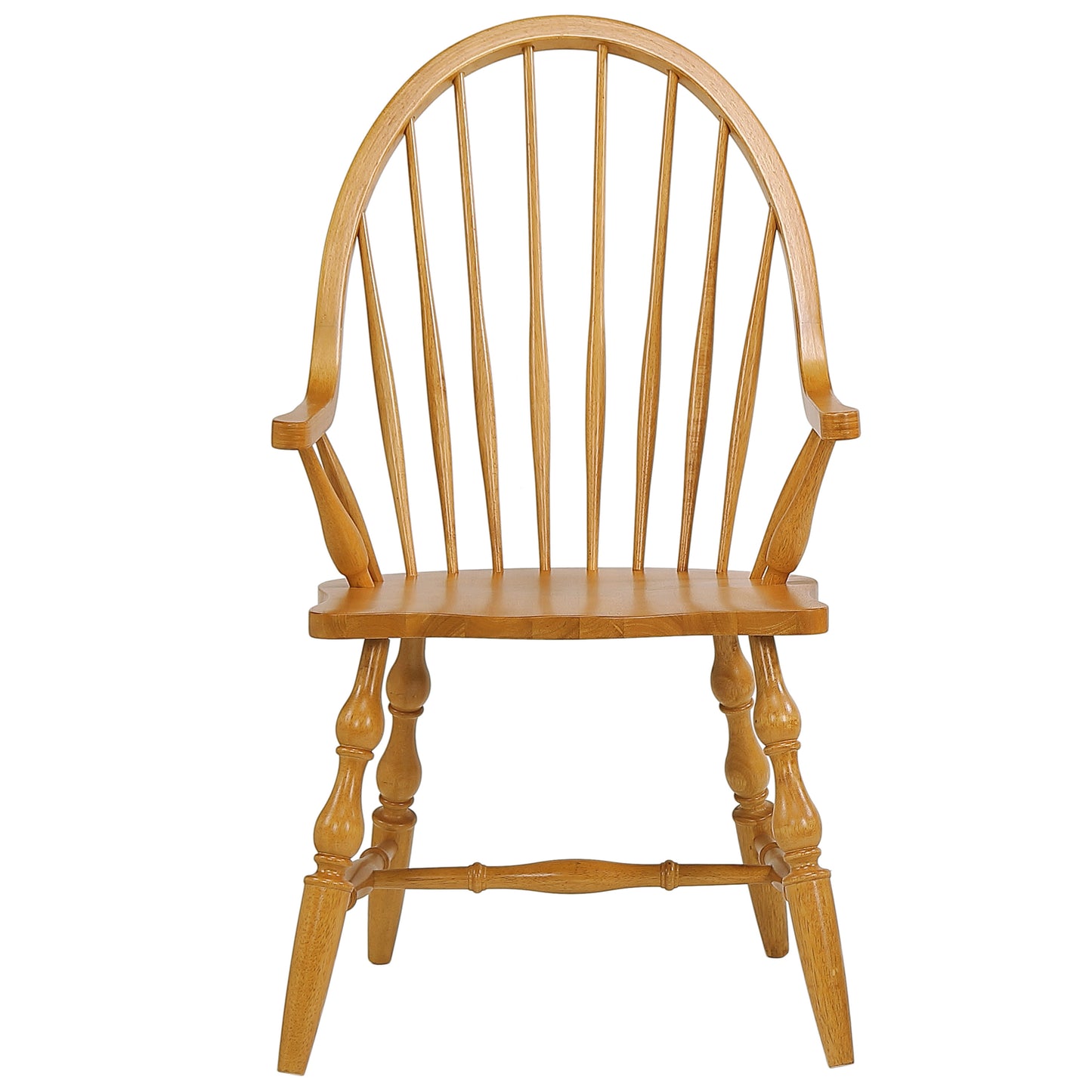 Sunset Trading Oak Selections Windsor Spindleback Dining Chair with Arms