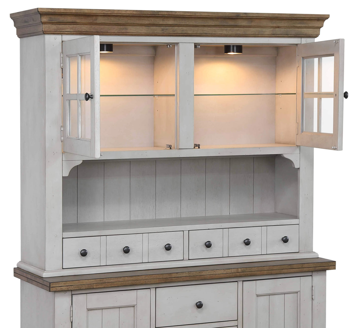 Sunset Trading Country Grove Buffet and Lighted Hutch