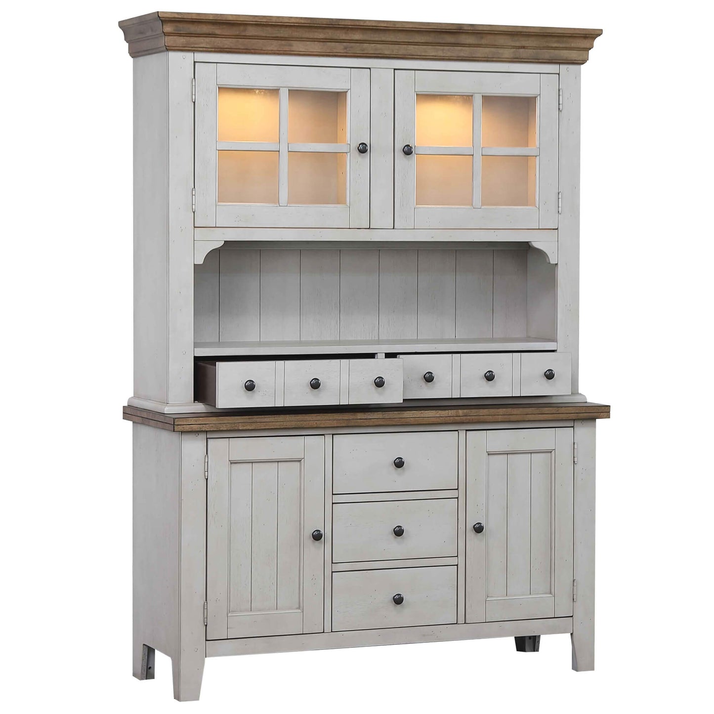 Sunset Trading Country Grove Buffet and Lighted Hutch