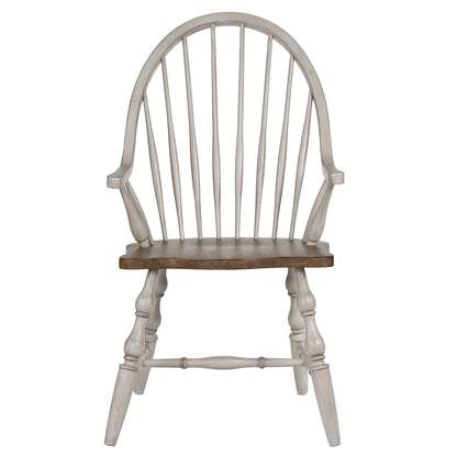 Sunset Trading Country Grove Windsor Spindleback Dining Chair with Arms