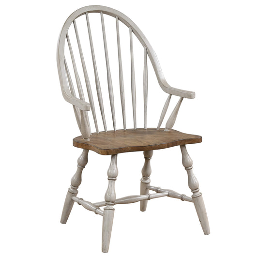 Sunset Trading Country Grove Windsor Spindleback Dining Chair with Arms