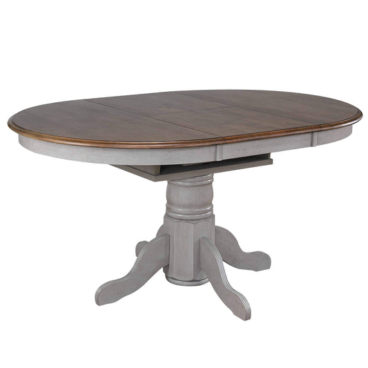 Sunset Trading Country Grove 42" Round to 60" Oval Extendable Dining Table