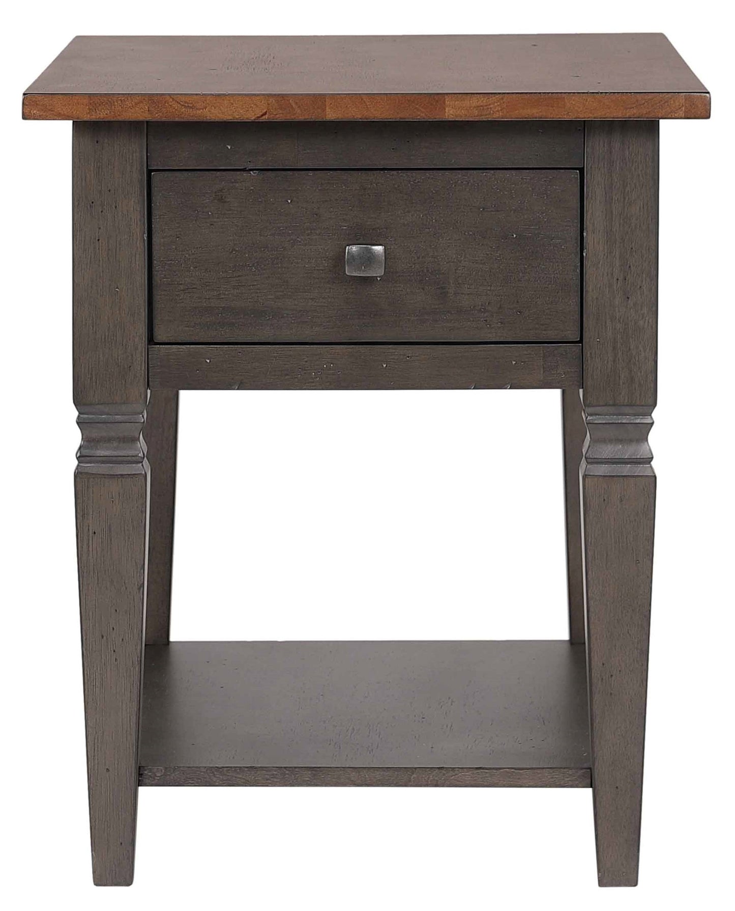 Sunset Trading Dakota Living Room End Table with Drawer and Shelf Storage