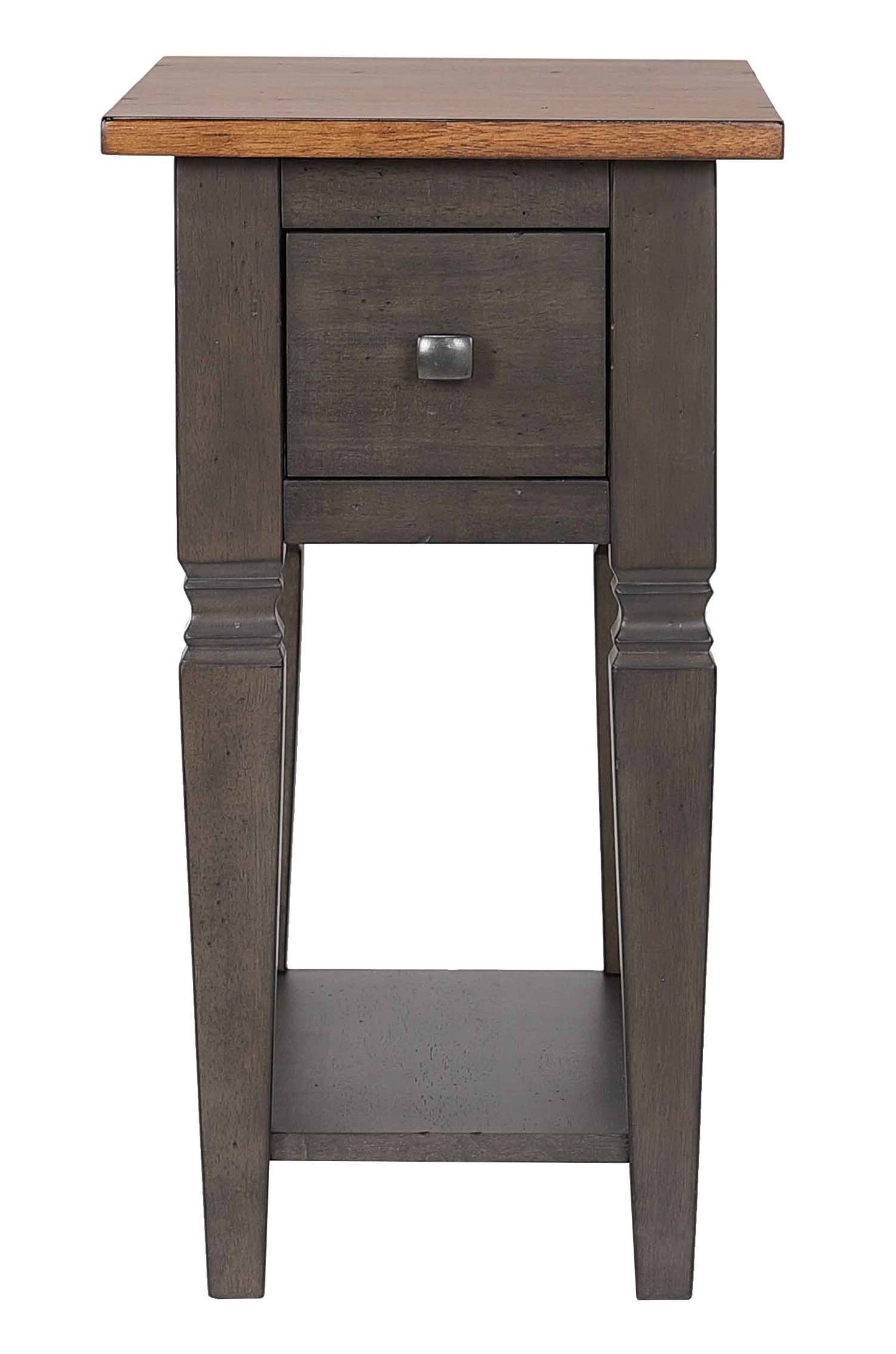 Sunset Trading Dakota 14" Narrow End Table with Drawer & Shelf Storage