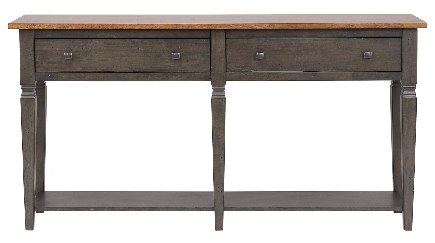 Sunset Trading Dakota Console Table with Drawers and Storage Shelf