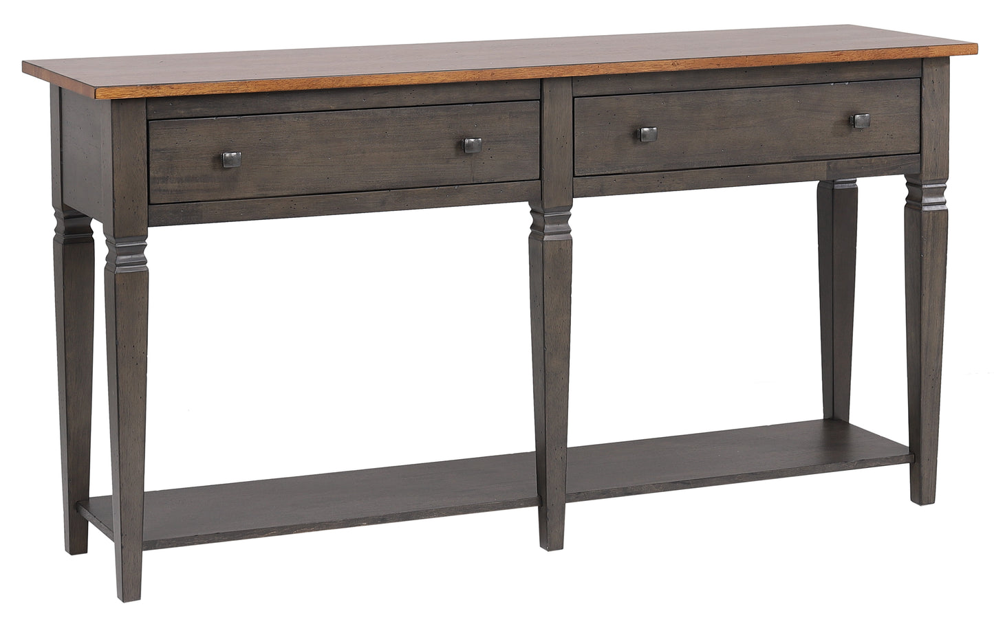 Sunset Trading Dakota Console Table with Drawers and Storage Shelf