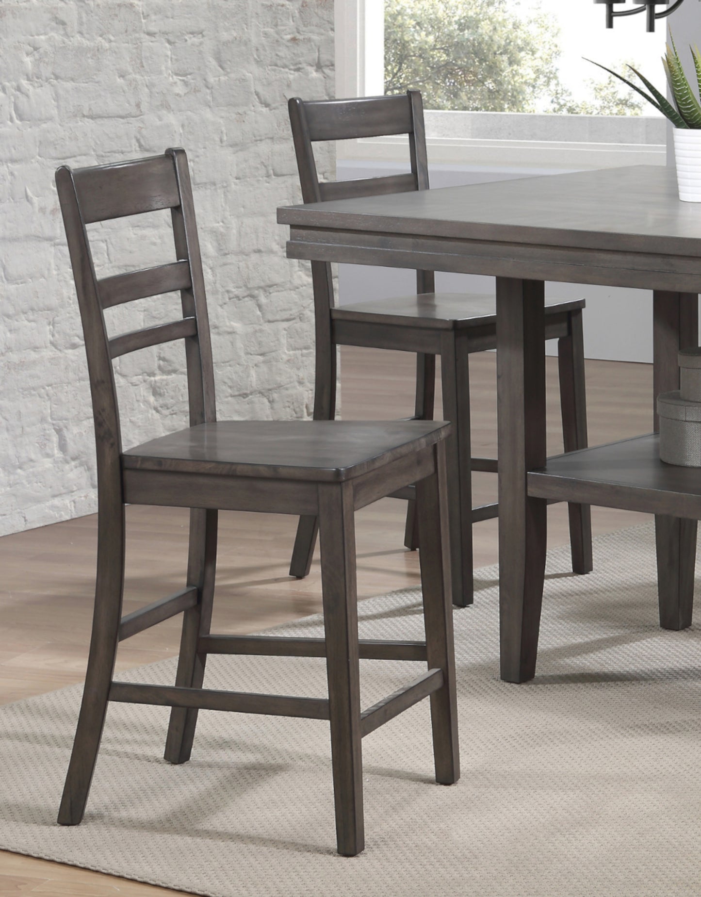 Sunset Trading Shades of Gray Slat Back Stools