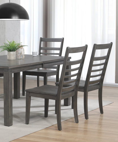 Sunset Trading Shades of Gray Large Wood Dining Chair