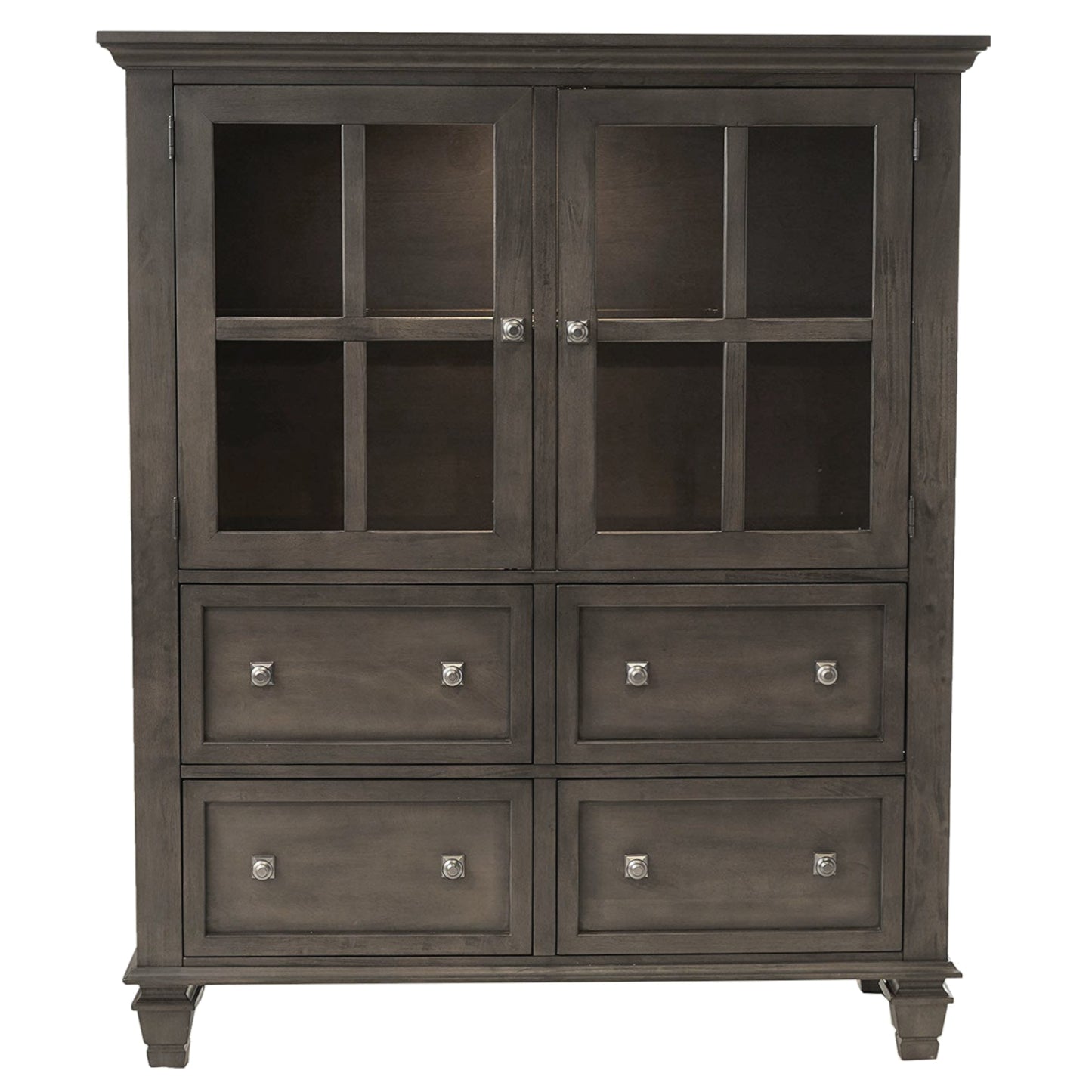 Sunset Trading Shades of Gray Lighted China Cabinet