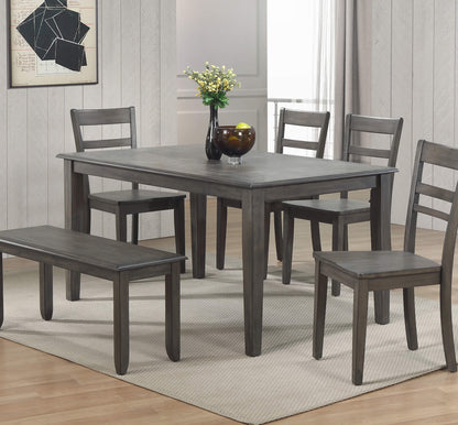 Sunset Trading Shades of Gray 60" Rectangular Dining Table