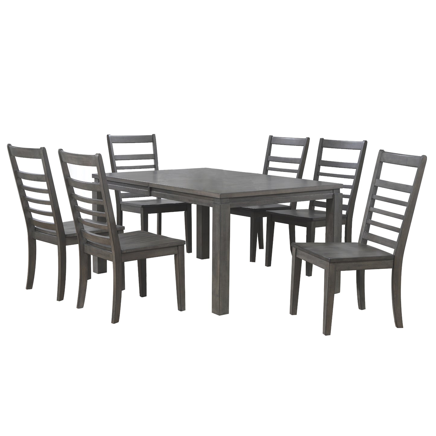 Sunset Trading Shades of Gray 7 Piece 82" Rectangular Extendable Dining Set