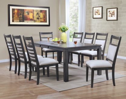 Sunset Trading Shades of Gray 9 Piece 82" Rectangular Extendable Dining Set