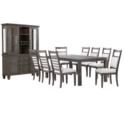 Sunset Trading Shades of Gray 11 Piece 82" Rectangular Extendable Dining Set