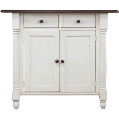 Sunset Trading Andrews Antique White Kitchen Island