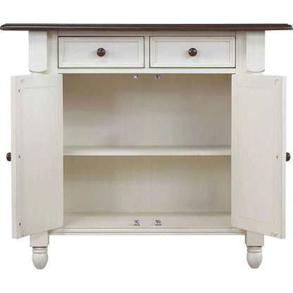 Sunset Trading Andrews Antique White Kitchen Island