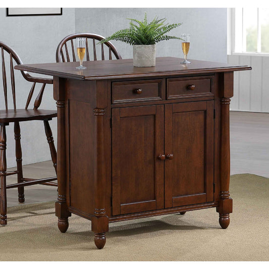 Sunset Trading Andrews Drop Leaf Kitchen Island