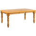 Sunset Trading Oak Selections 5 Piece 56-72" Rectangular Extendable Dining Set with Arrowback Windsor Chairs